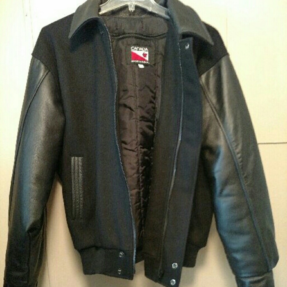 New Legends Cars Racing Wool.& Leather Jacket - Picture 4 of 7